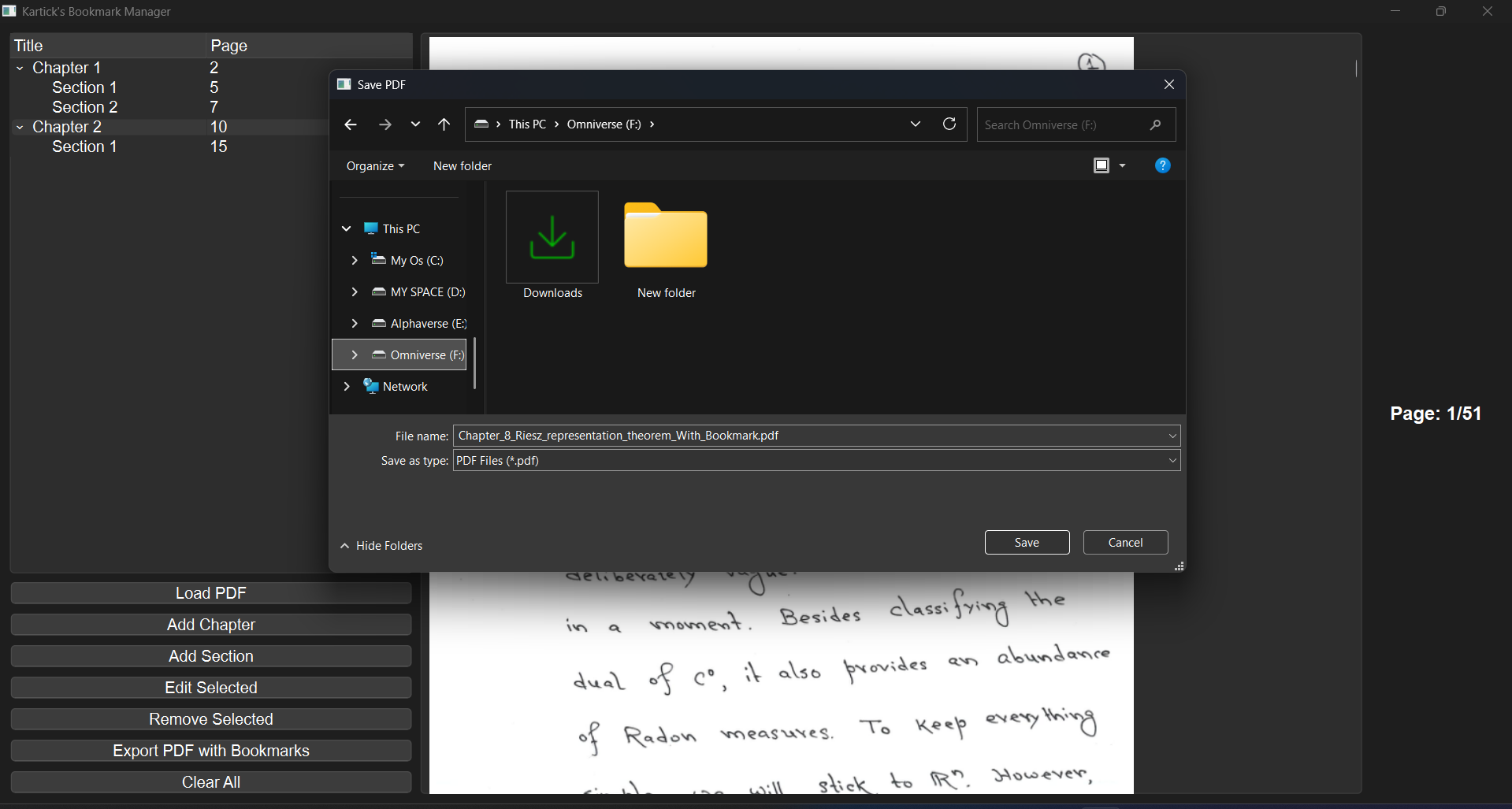 Kartick's Bookmark Manager